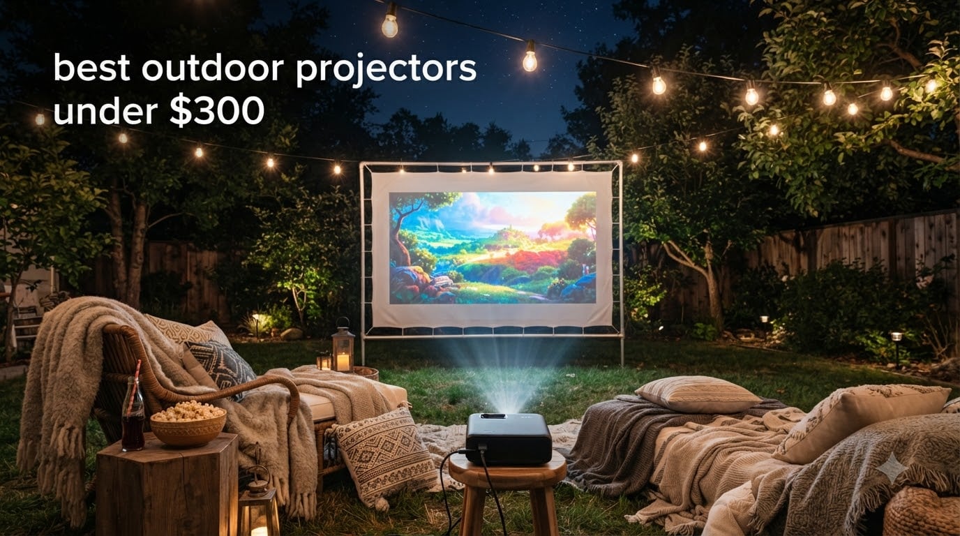 best outdoor projectors under $300