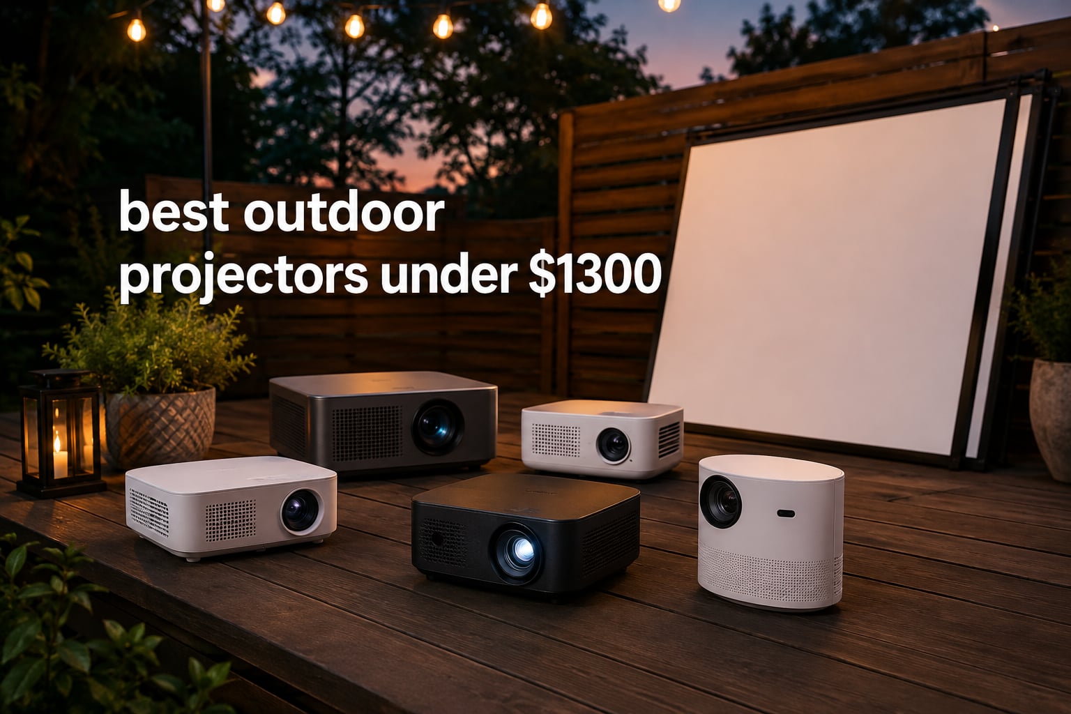 best outdoor projectors under $1300