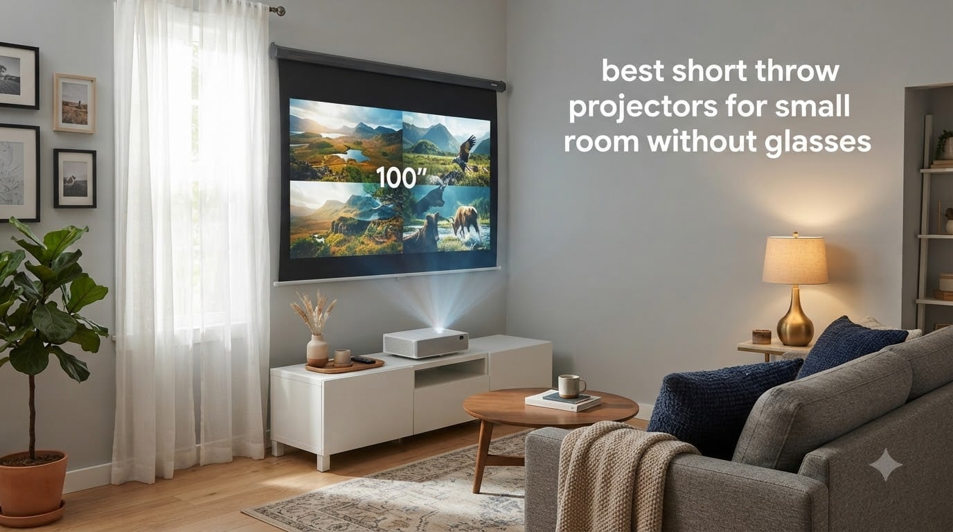 best short throw projectors for small room without glasses