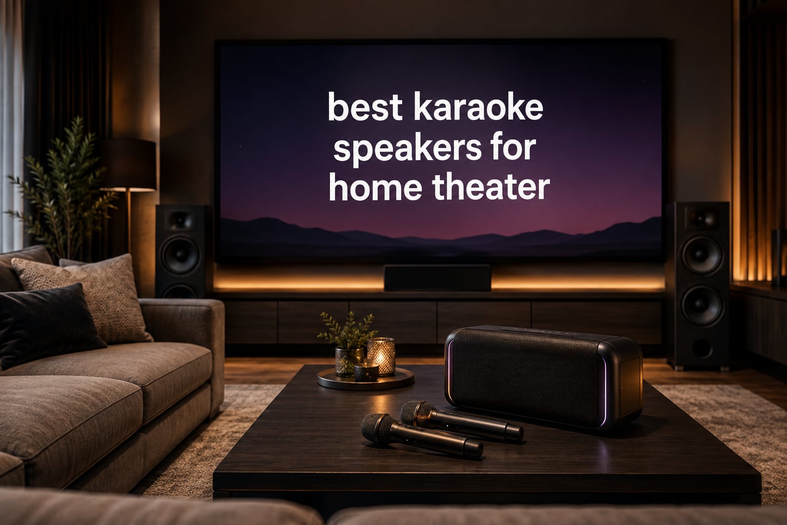 best karaoke speakers for home theater