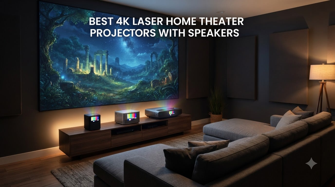 best 4k laser home theater projectors with speakers