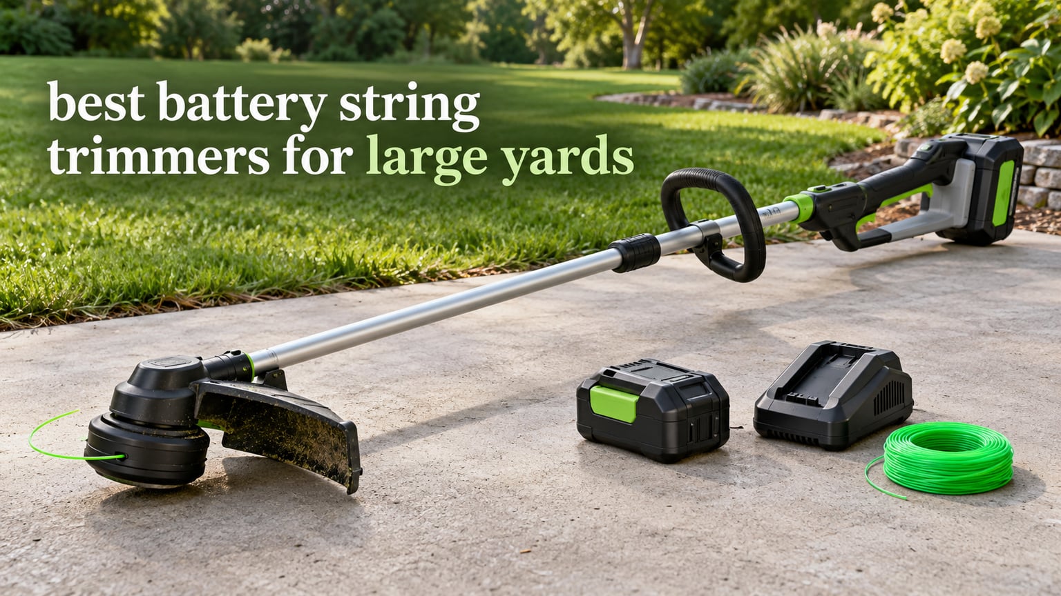 best battery string trimmers for large yards