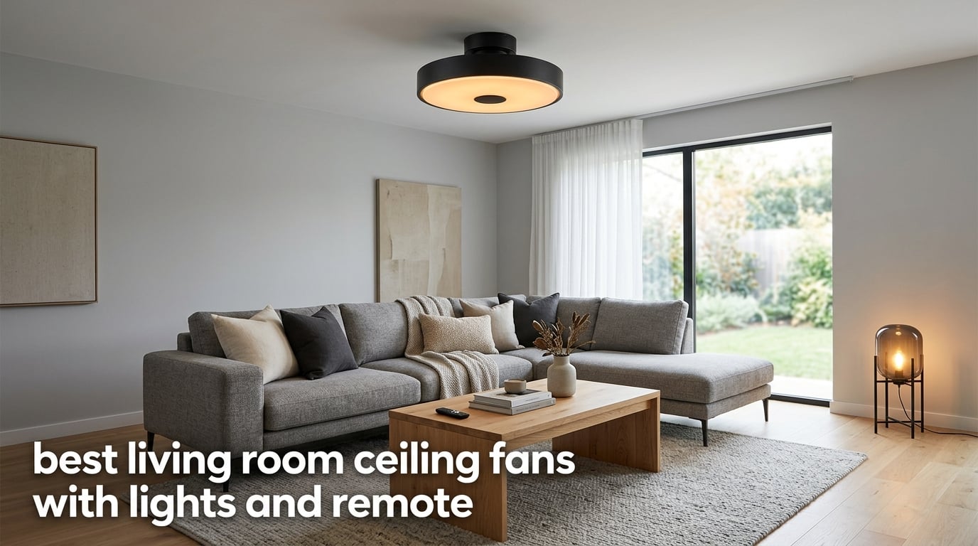 best living room ceiling fans with lights and remote