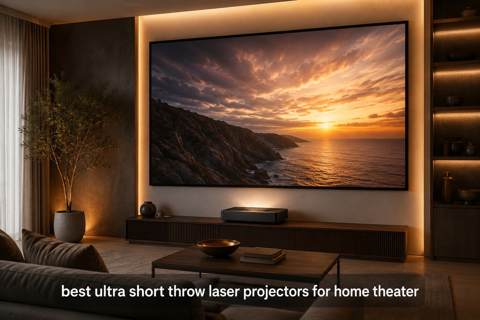 best ultra short throw laser projectors for home theater