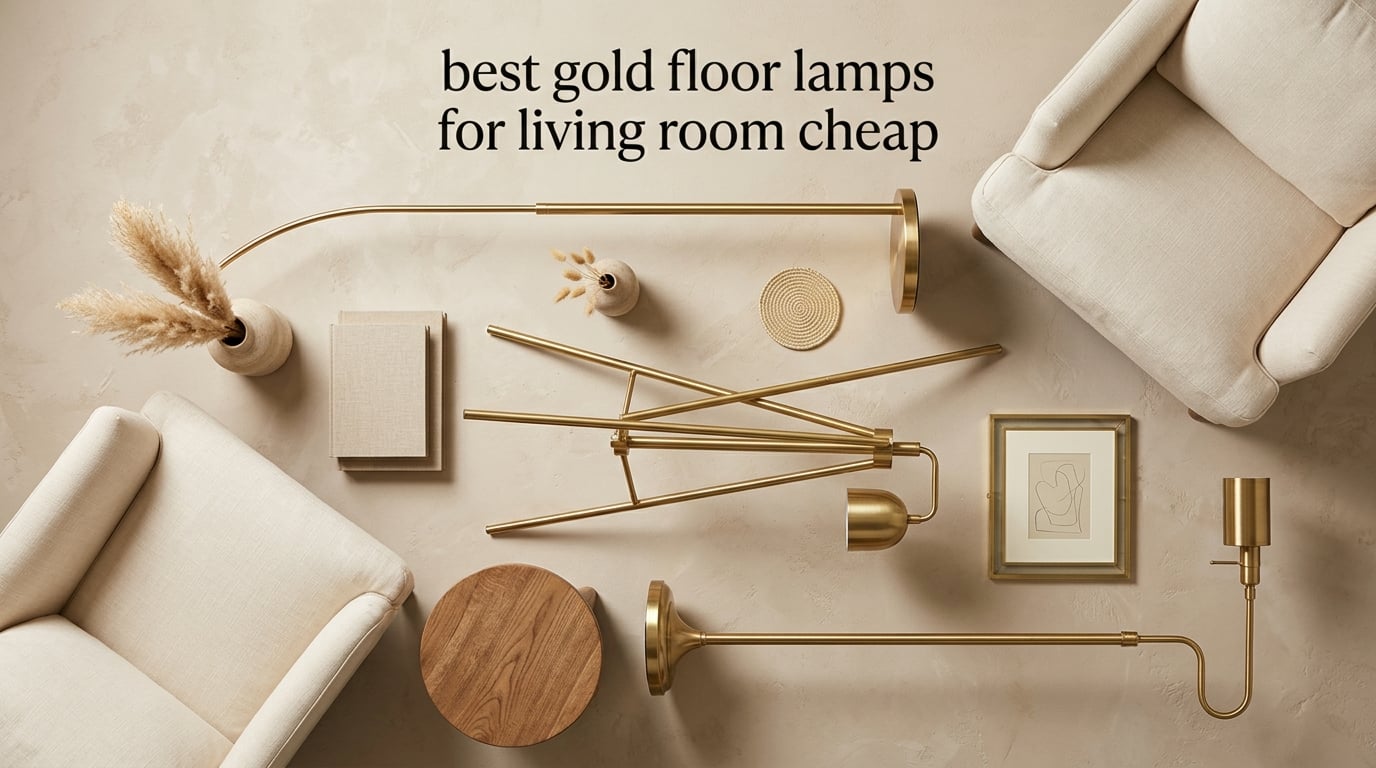 best gold floor lamps for living room cheap