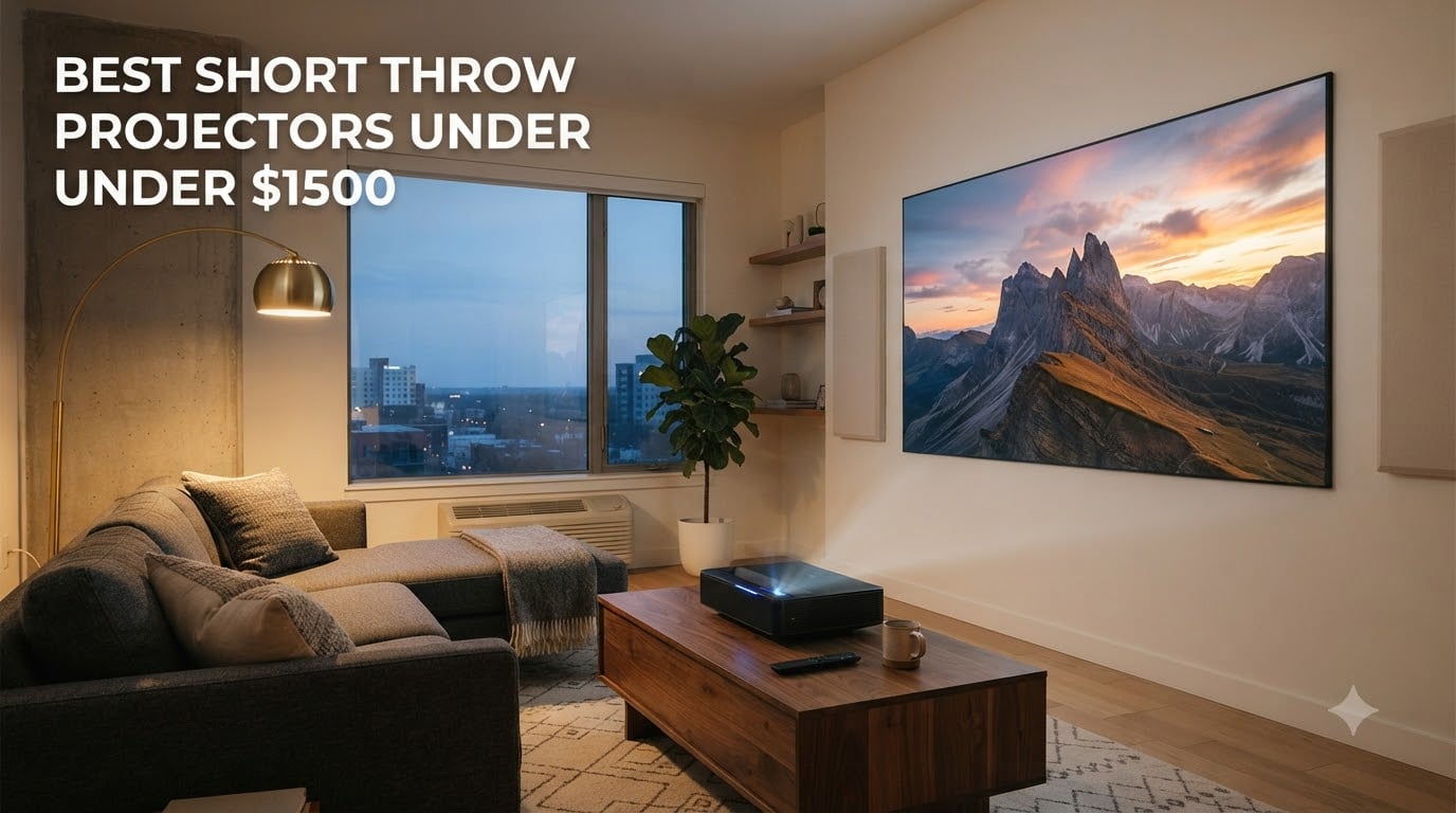 best short throw projectors under $1500