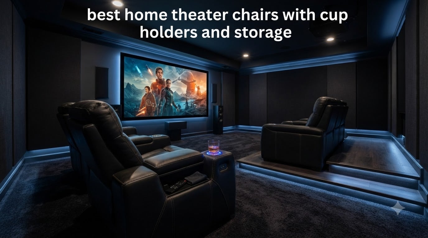 best home theater chairs with cup holders and storage
