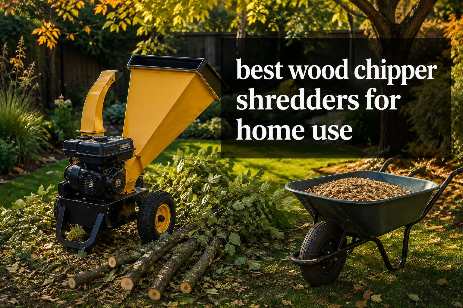 best wood chipper shredders for home use