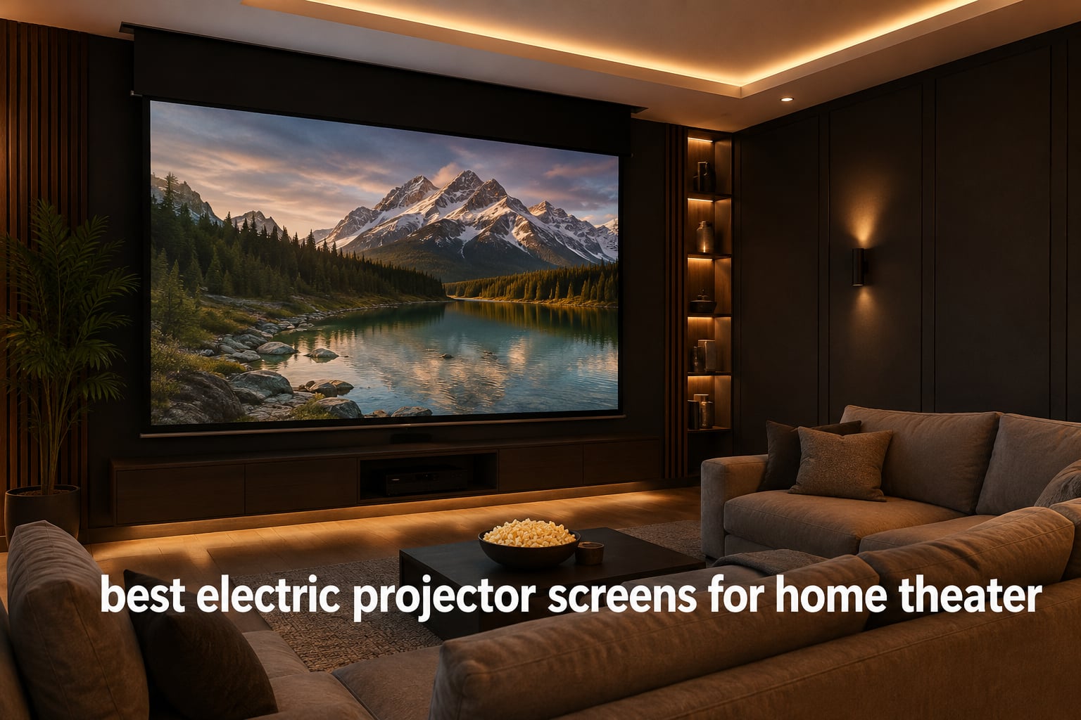 best electric projector screens for home theater