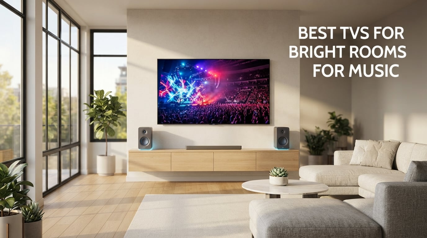 best tvs for bright rooms for music