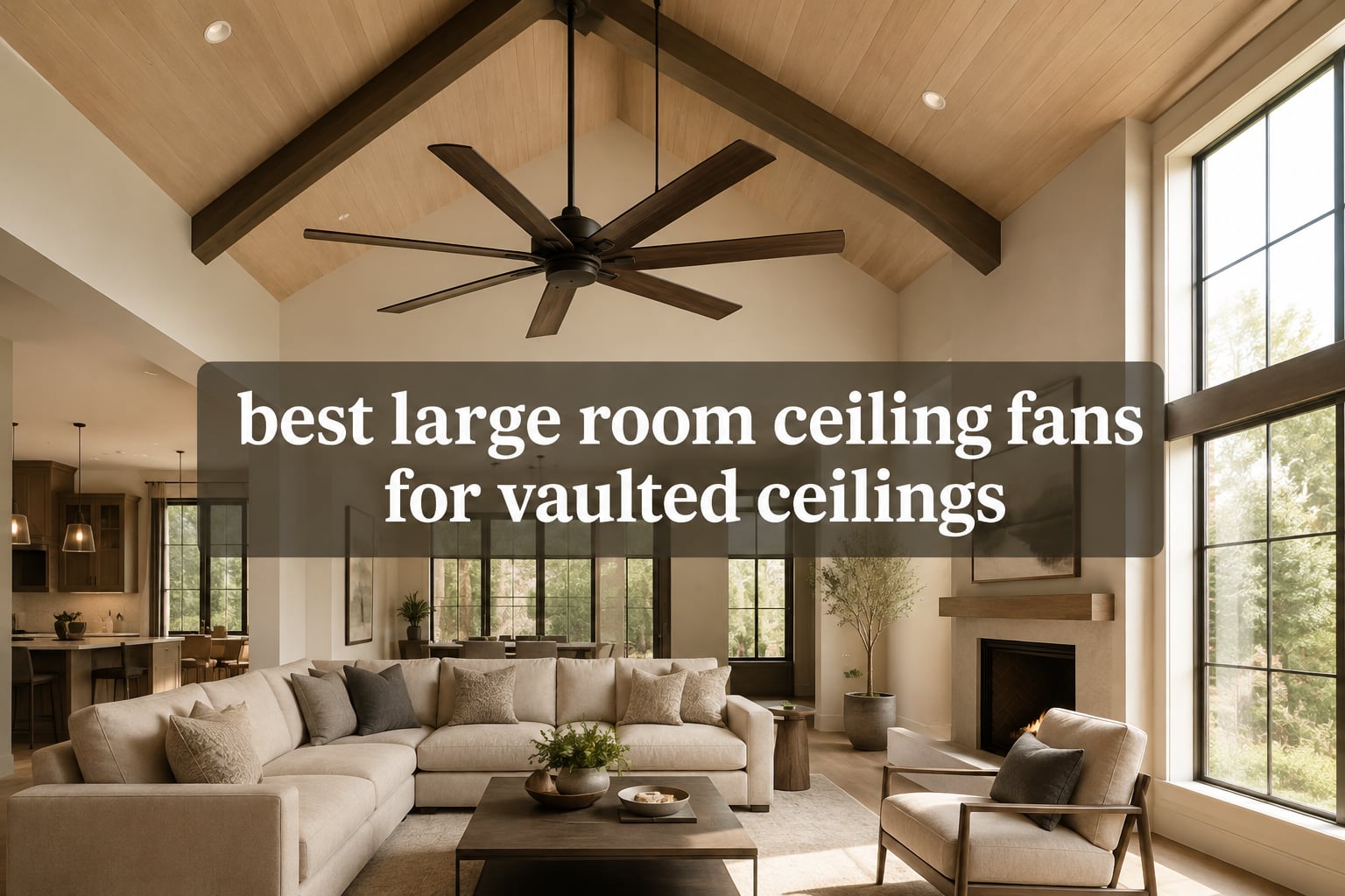 best large room ceiling fans for vaulted ceilings