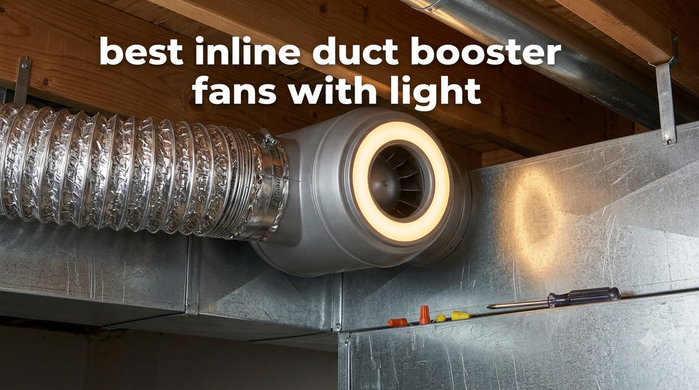 best inline duct booster fans with light