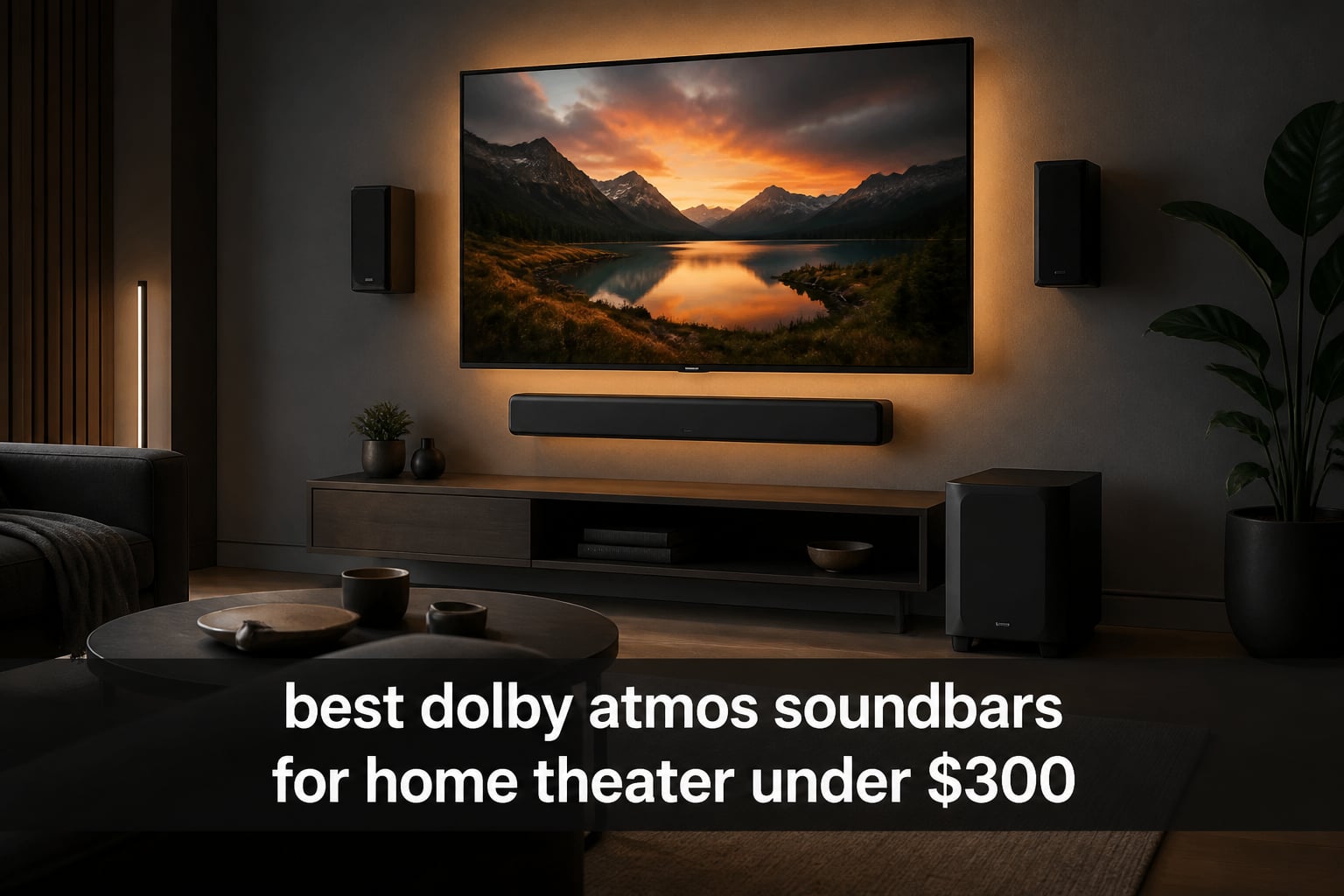 best dolby atmos soundbars for home theater under $300