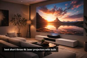 best short throw 4k laser projectors with built