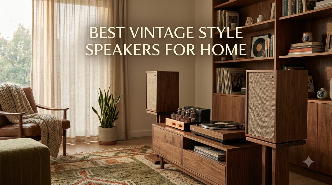 best vintage style speakers for home