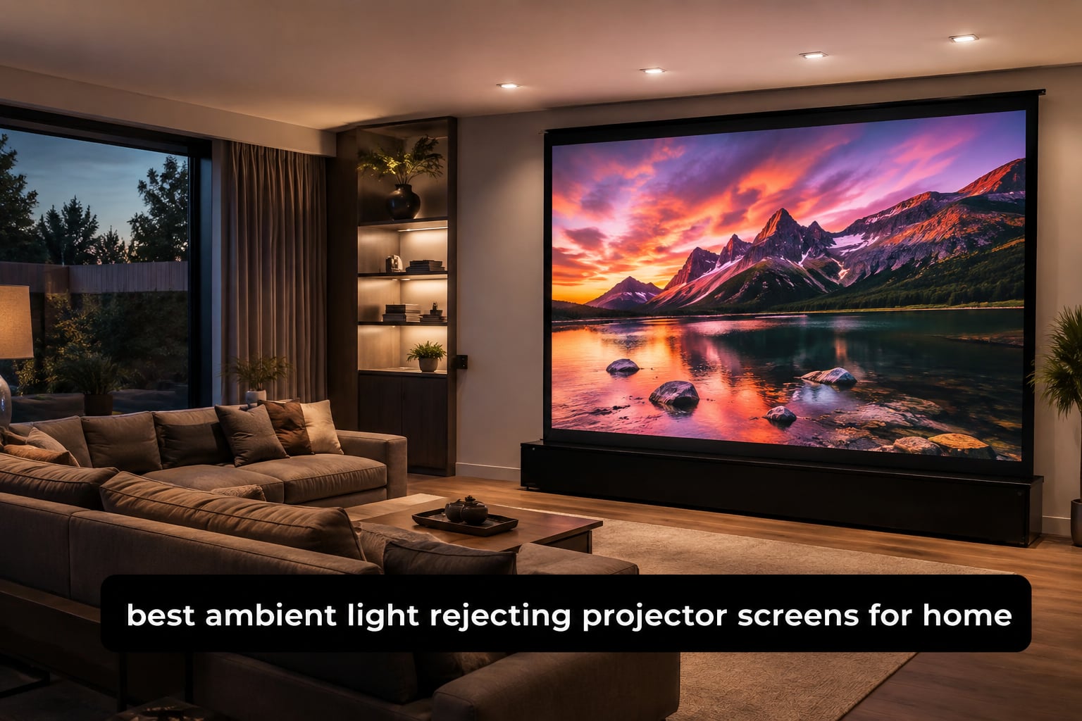 best ambient light rejecting projector screens for home