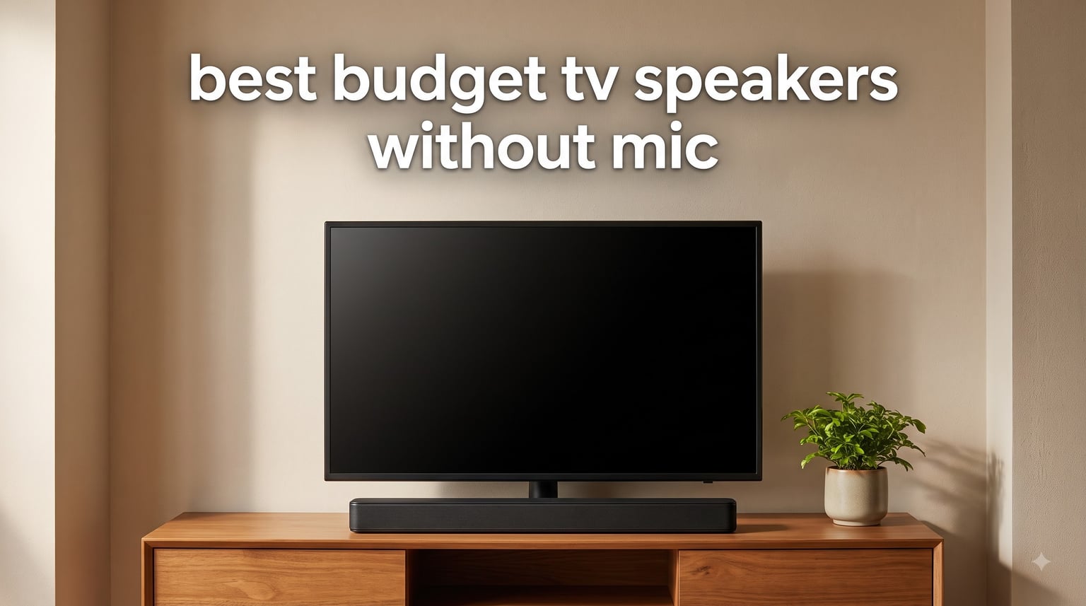 best budget tv speakers without mic