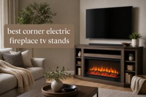 best corner electric fireplace tv stands