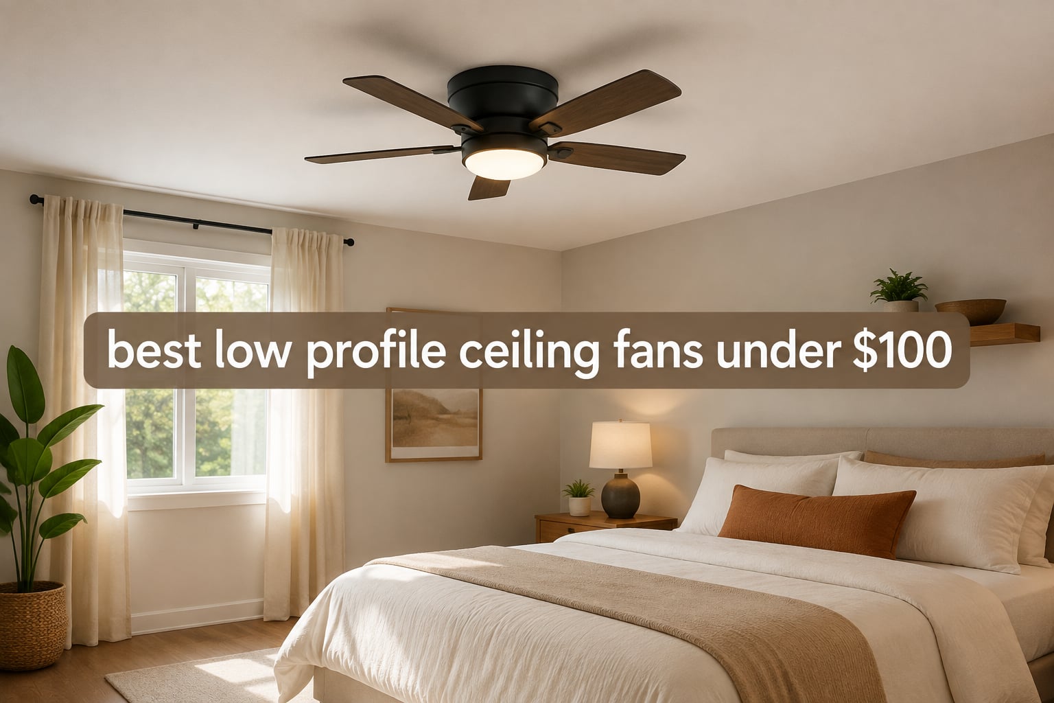 best low profile ceiling fans under $100