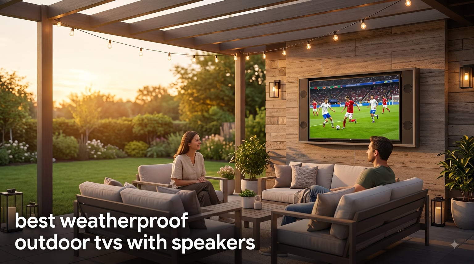 best weatherproof outdoor tvs with speakers