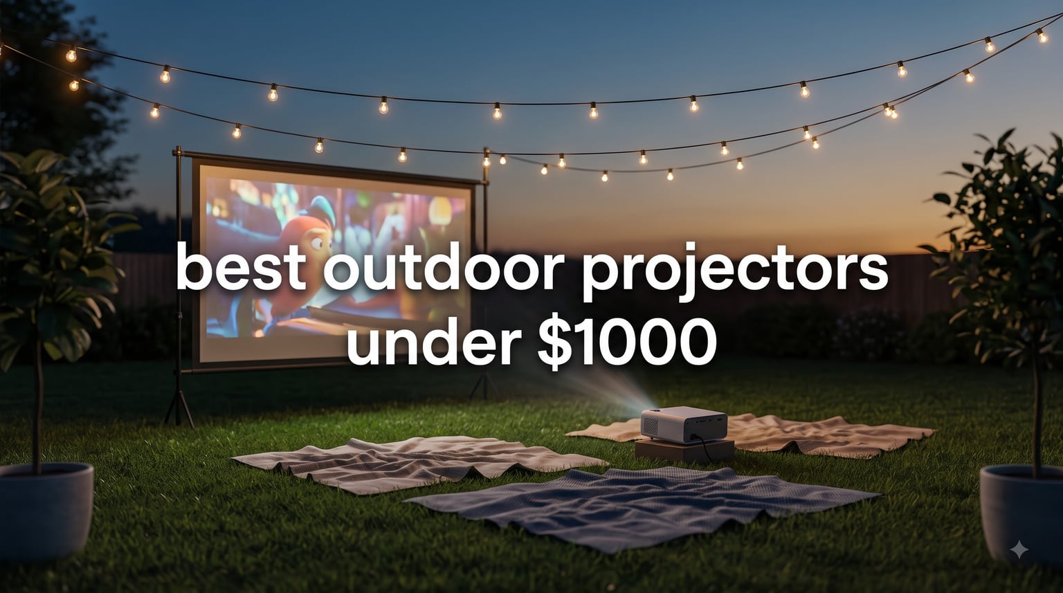 best outdoor projectors under $1000