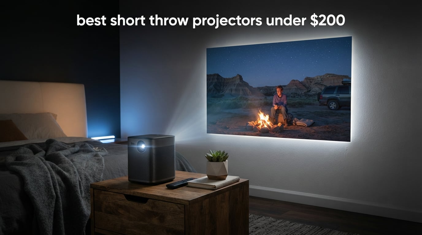 best short throw projectors under $200