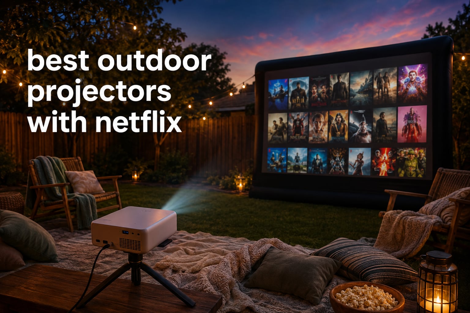 best outdoor projectors with netflix