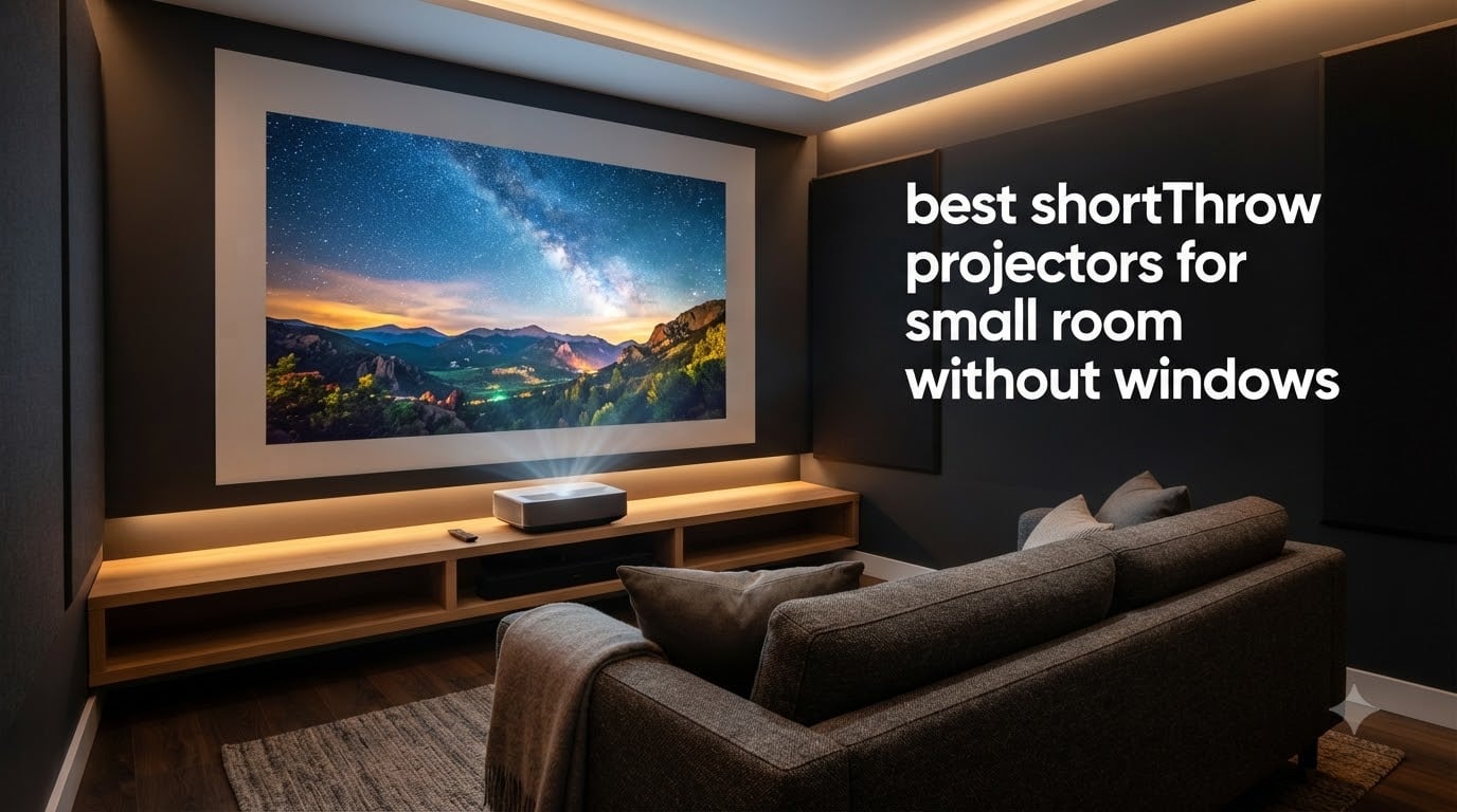 best short throw projectors for small room without windows