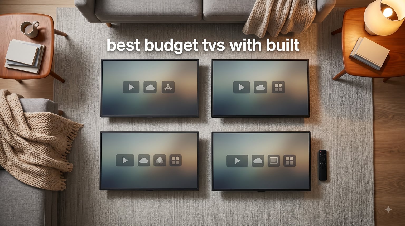 best budget tvs with built