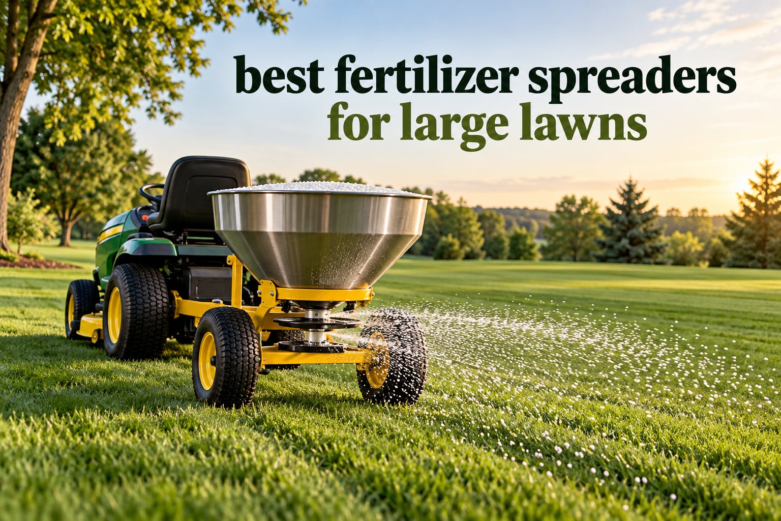 best fertilizer spreaders for large lawns