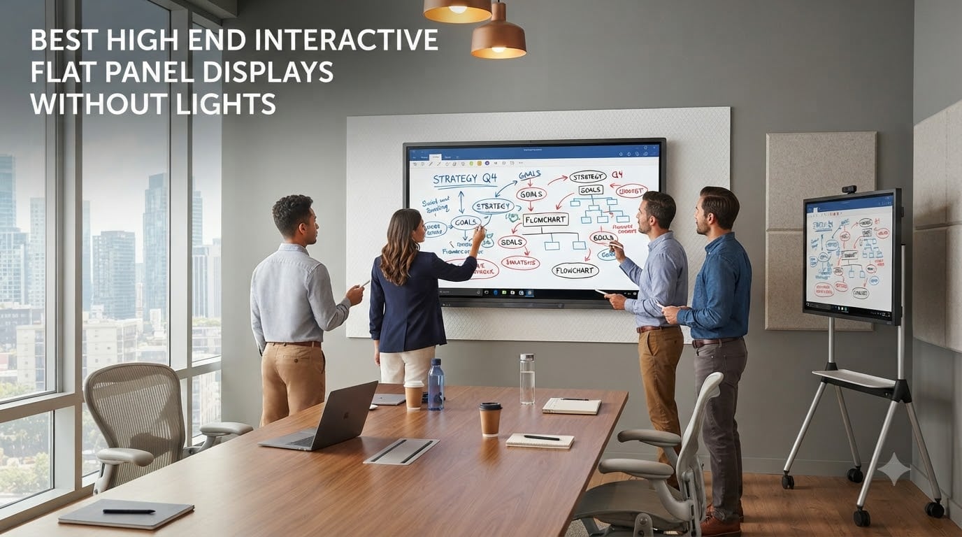 best high end interactive flat panel displays without lights