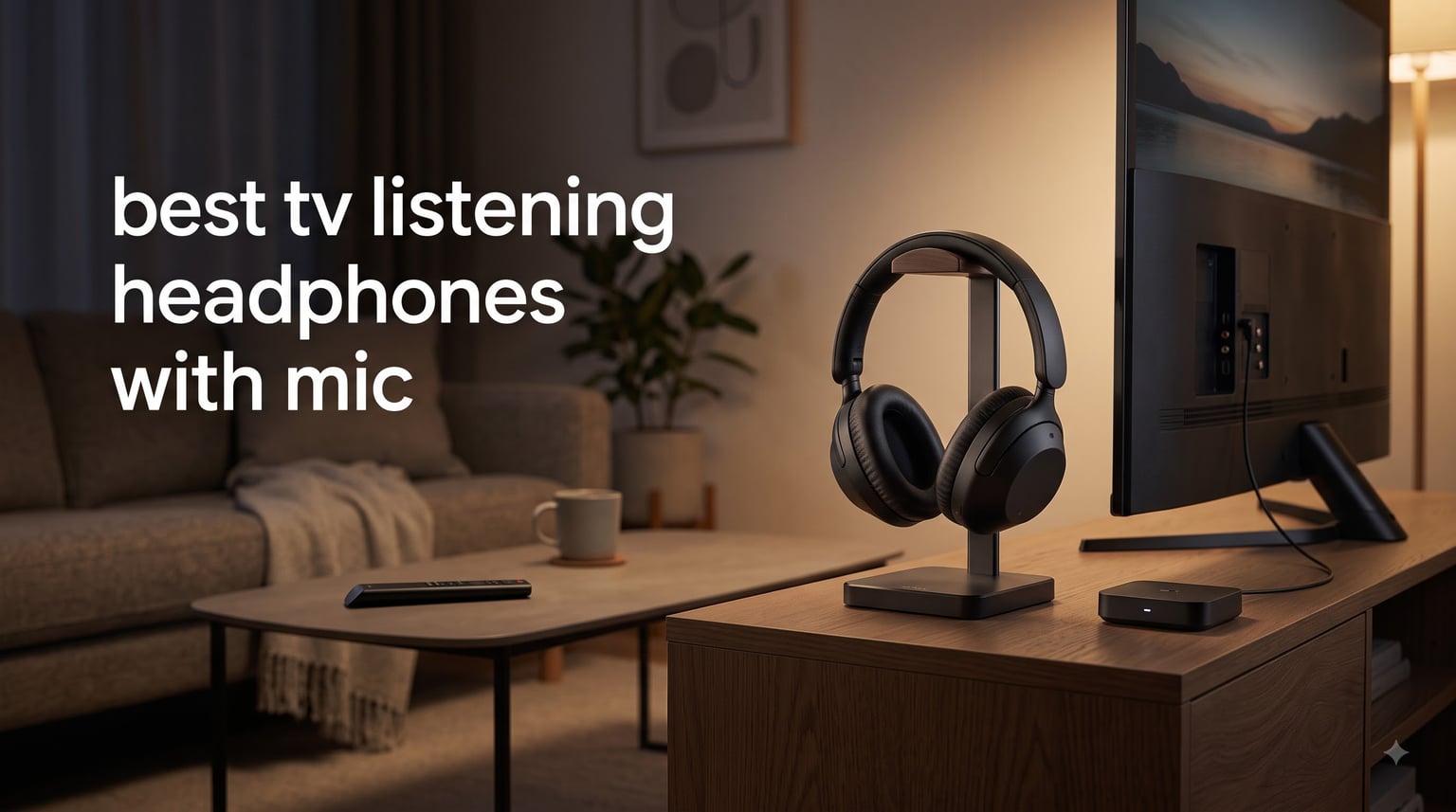 best tv listening headphones with mic