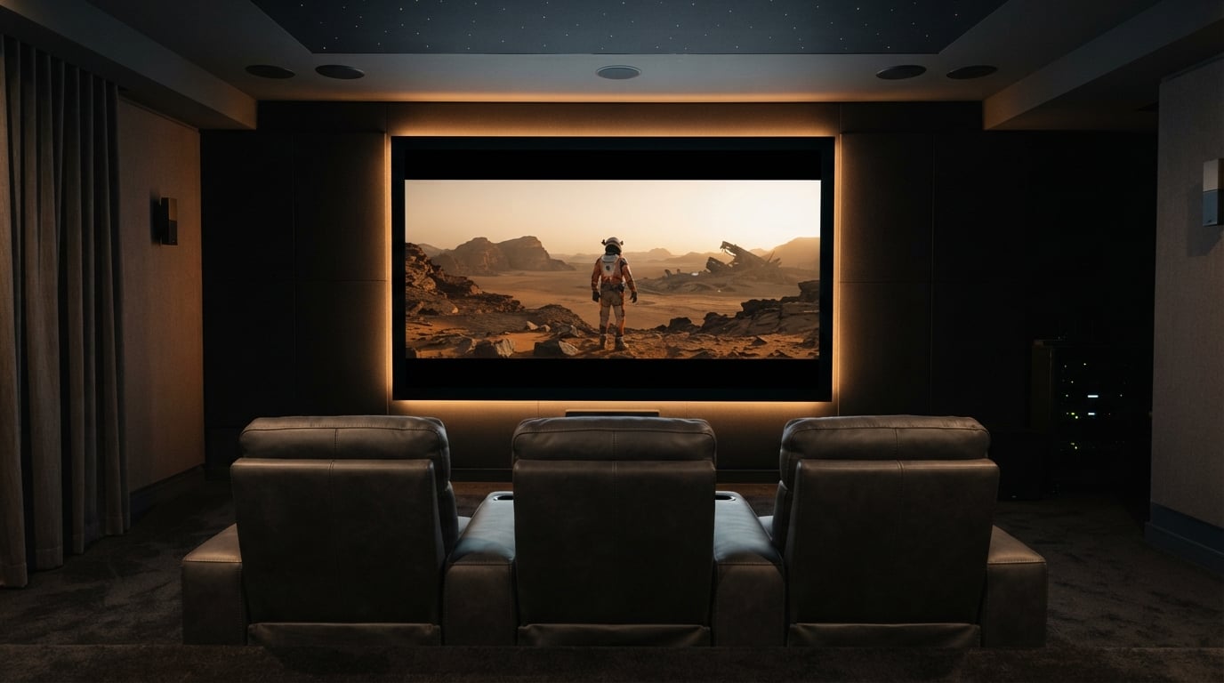best fixed frame projector screens for home