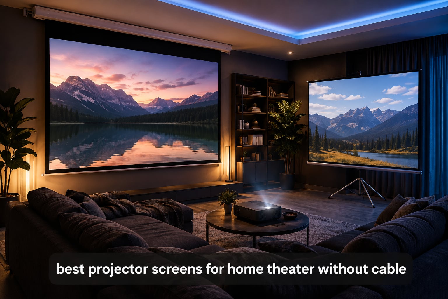 best projector screens for home theater without cable