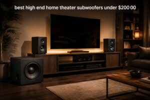 best high end home theater subwoofers under $200 00