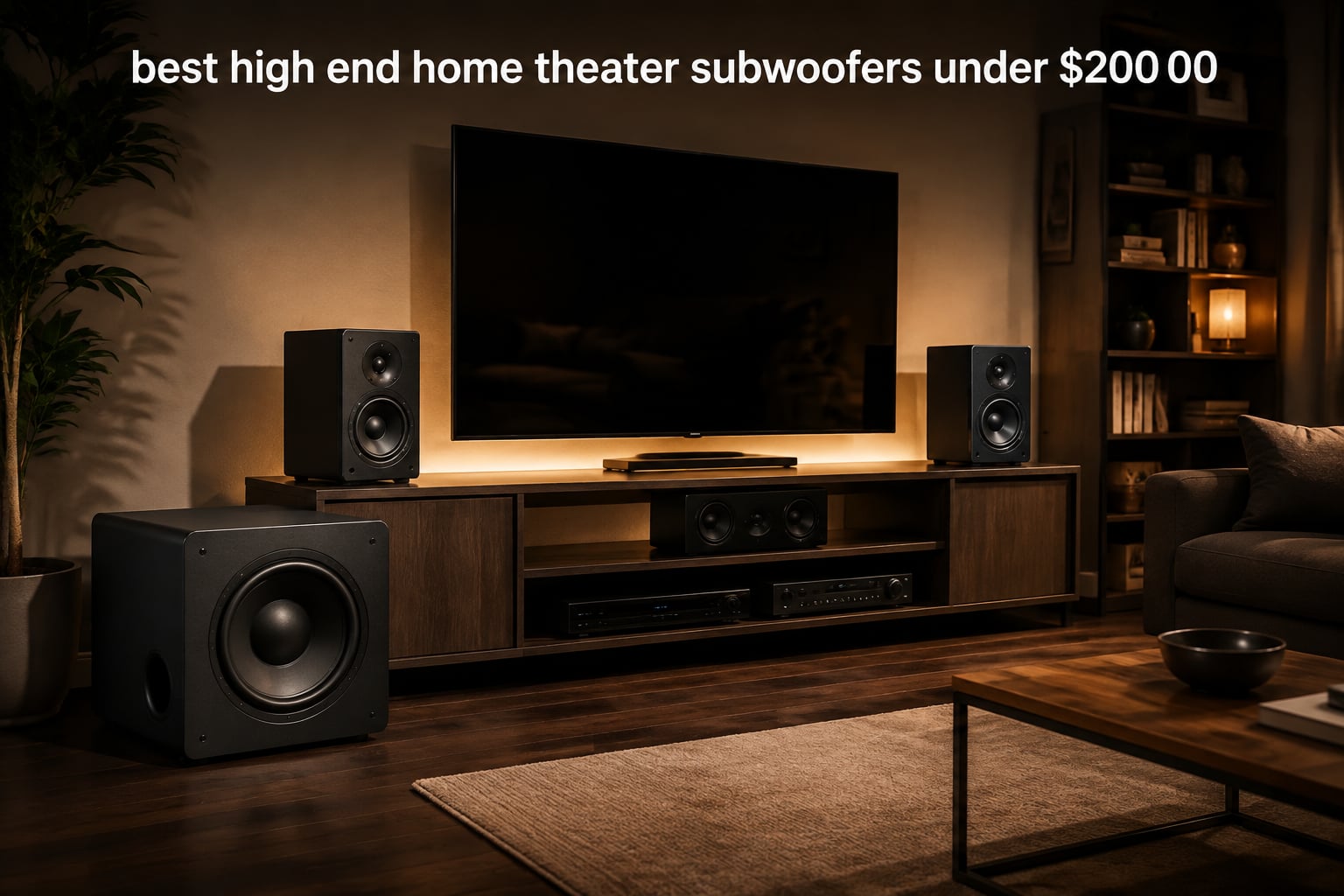 best high end home theater subwoofers under $200 00