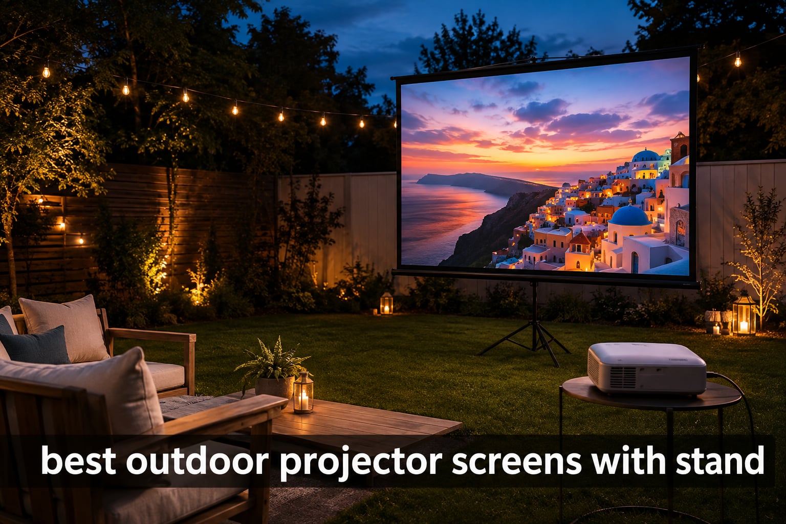 best outdoor projector screens with stand
