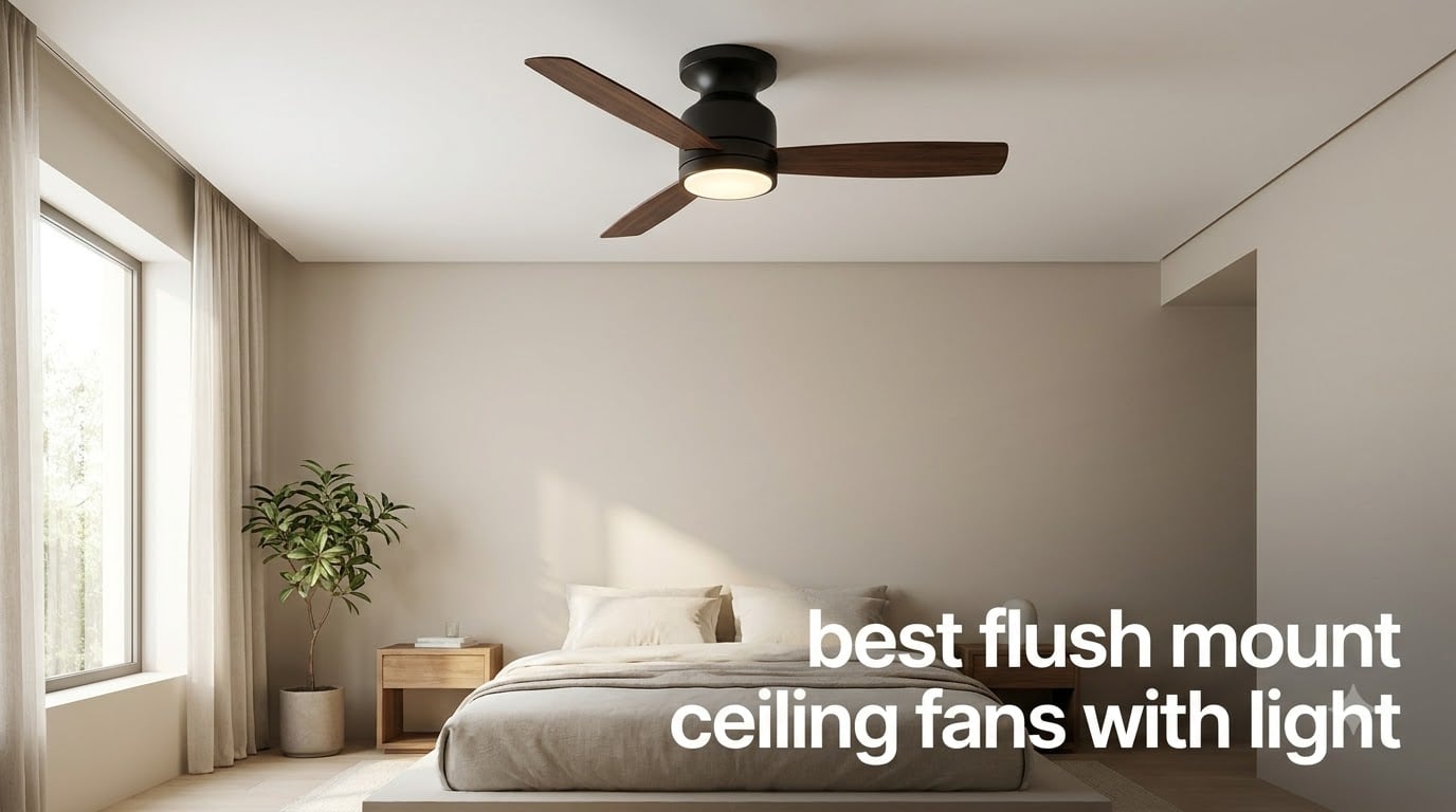 best flush mount ceiling fans with light