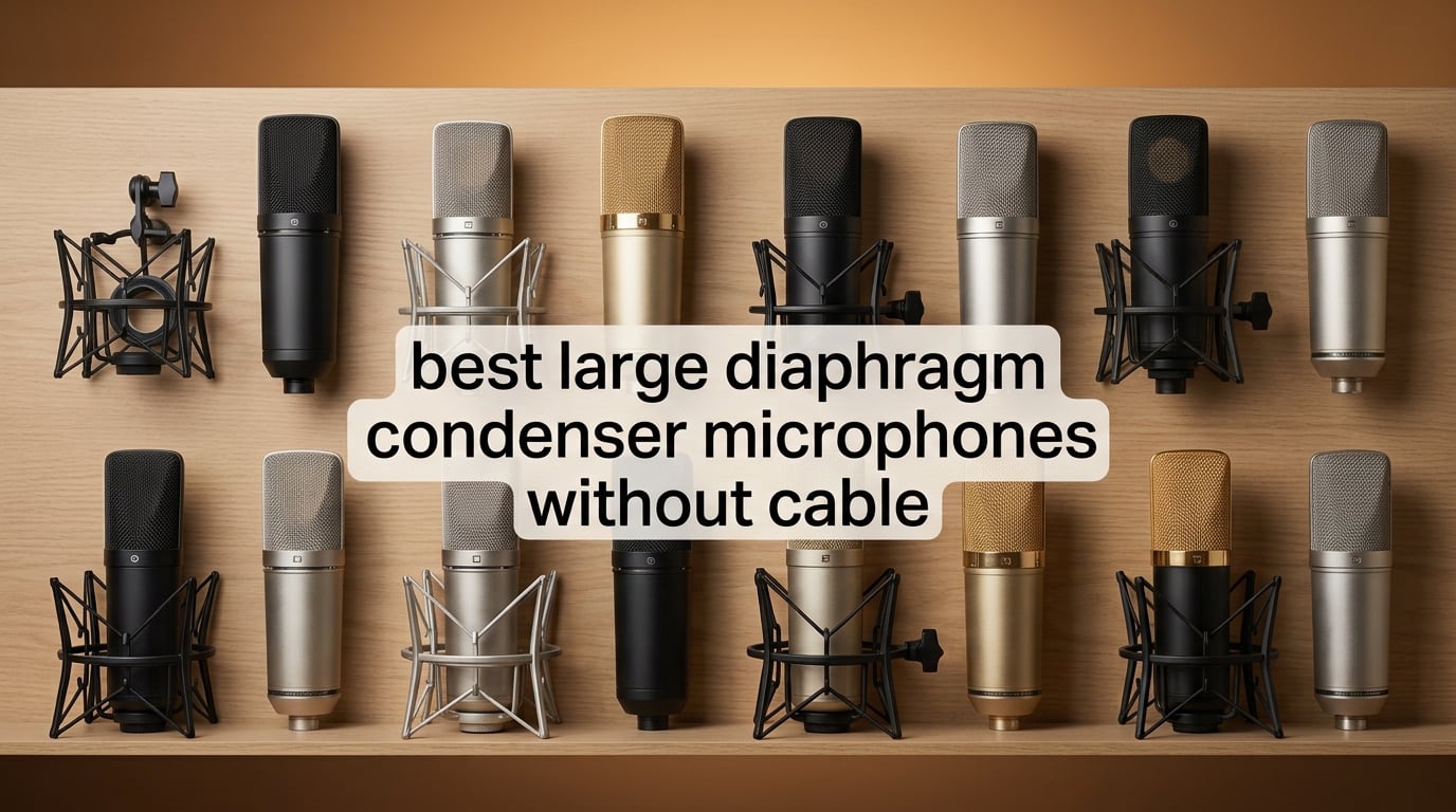 best large diaphragm condenser microphones without cable