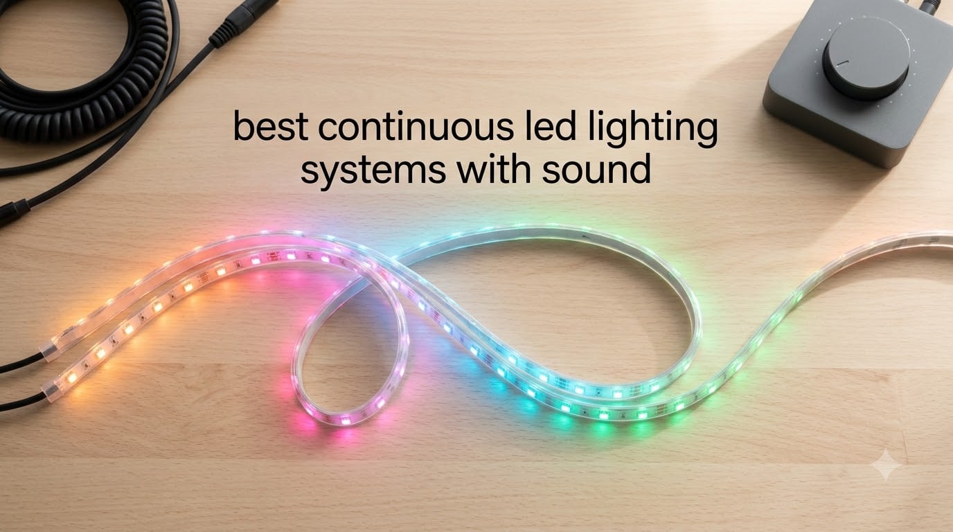 best continuous led lighting systems with sound