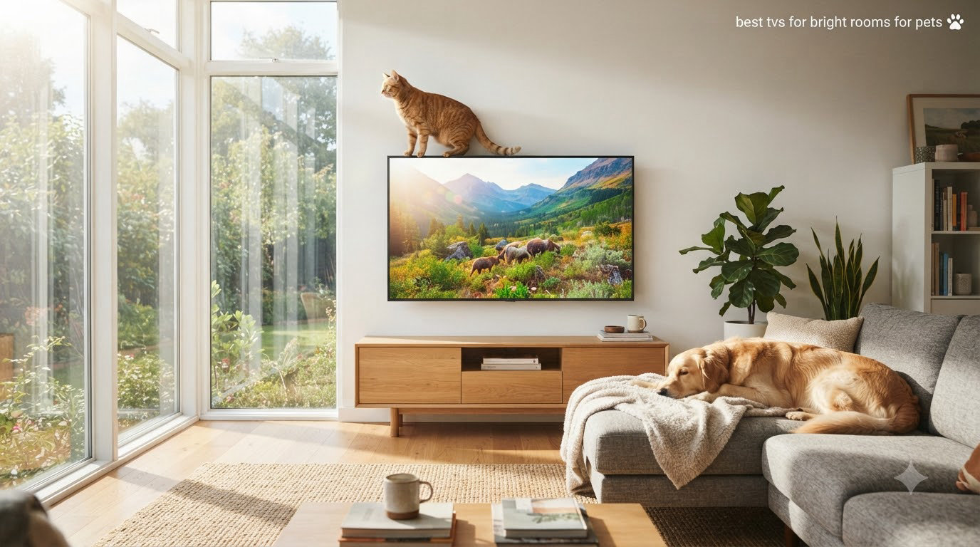 best tvs for bright rooms for pets