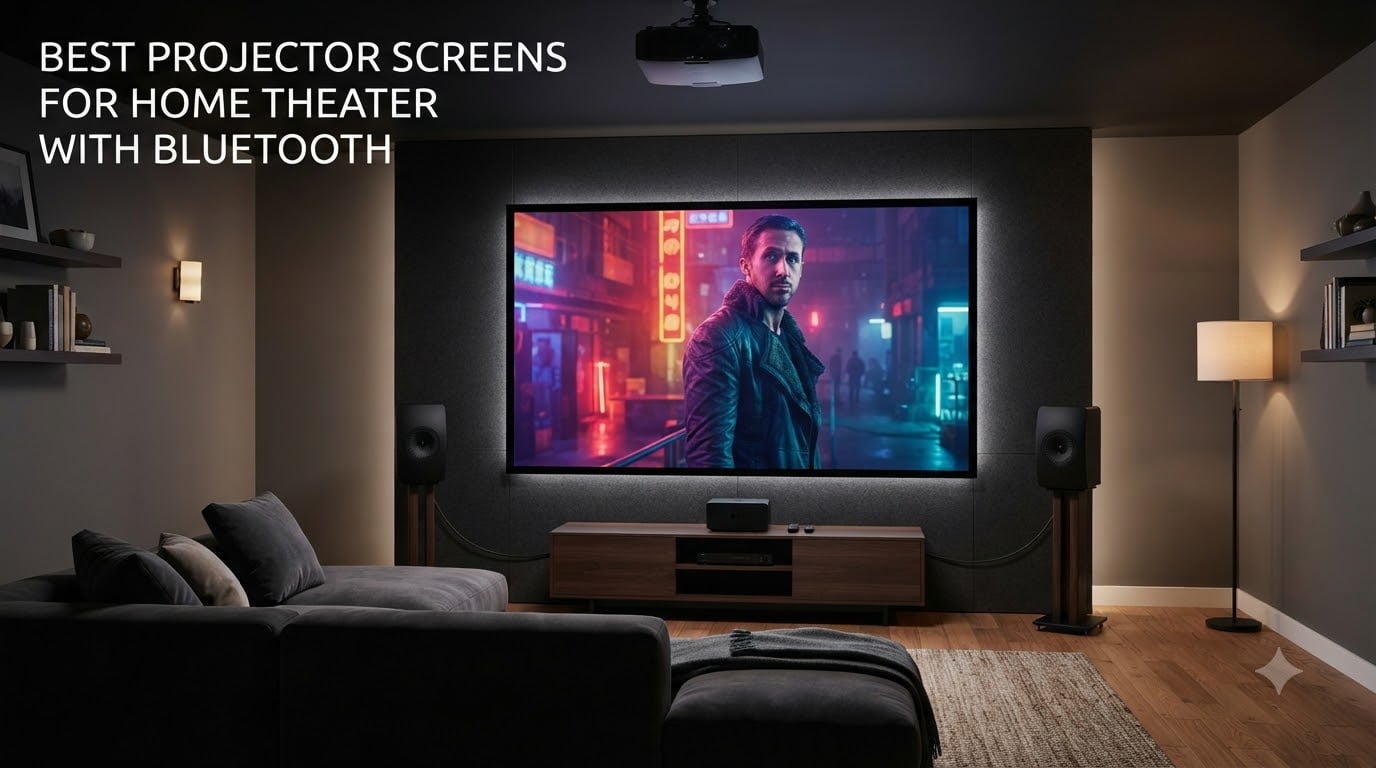best projector screens for home theater with bluetooth