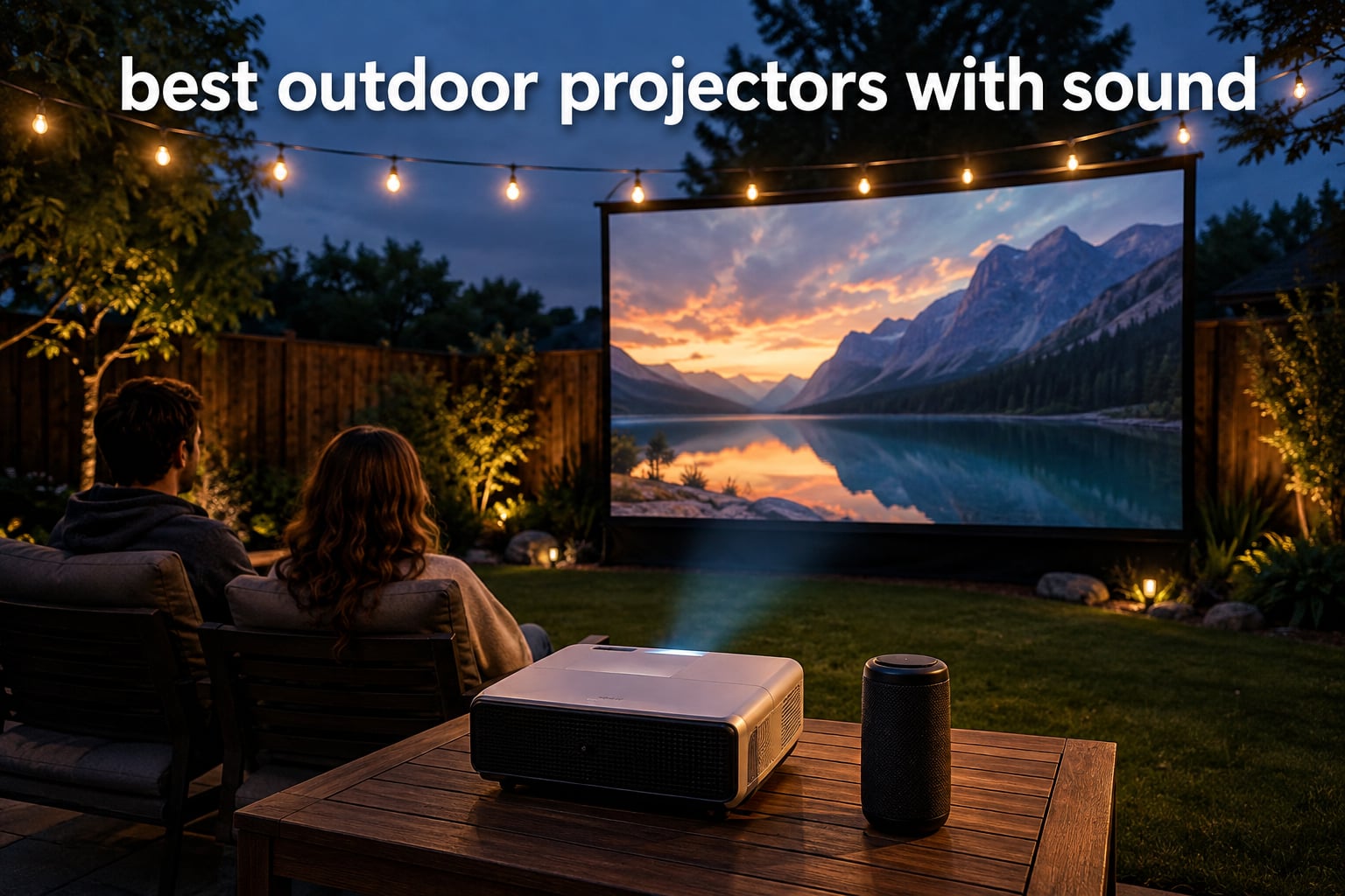 best outdoor projectors with sound