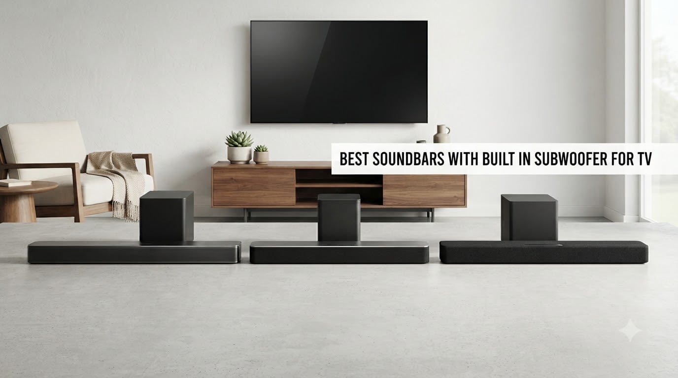 best soundbars with built in subwoofer for tv