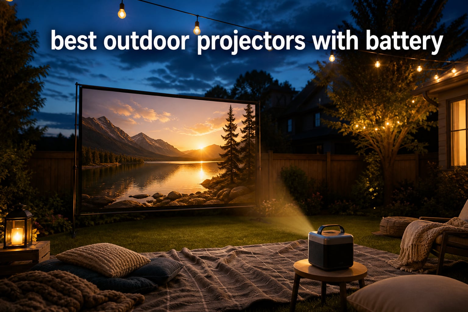 best outdoor projectors with battery