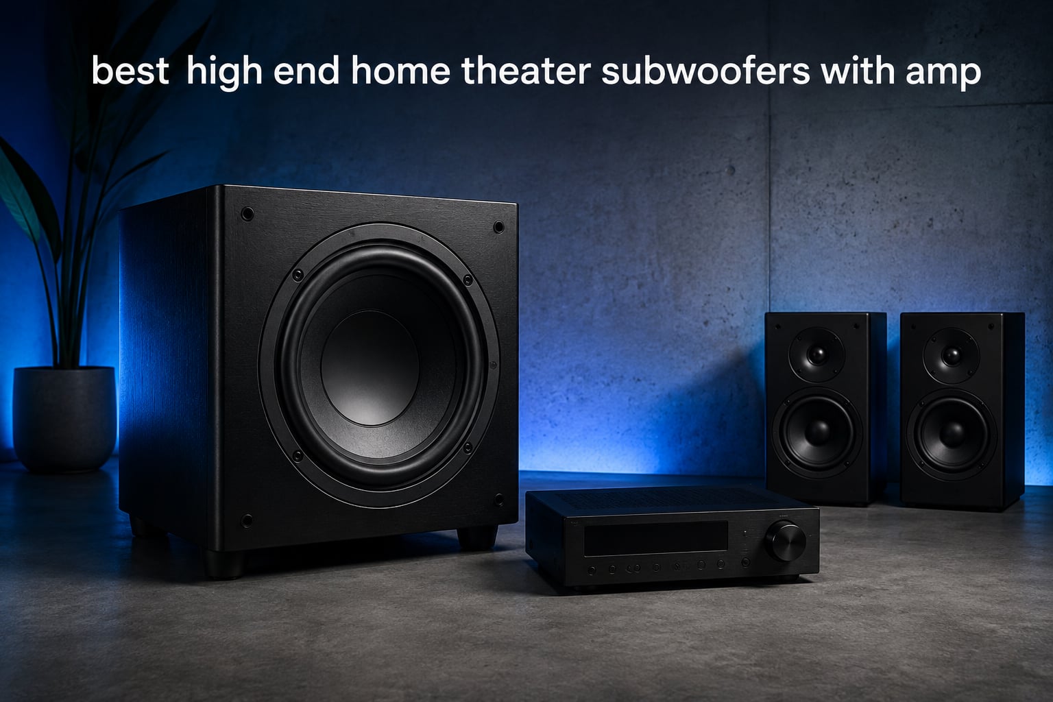 best high end home theater subwoofers with amp