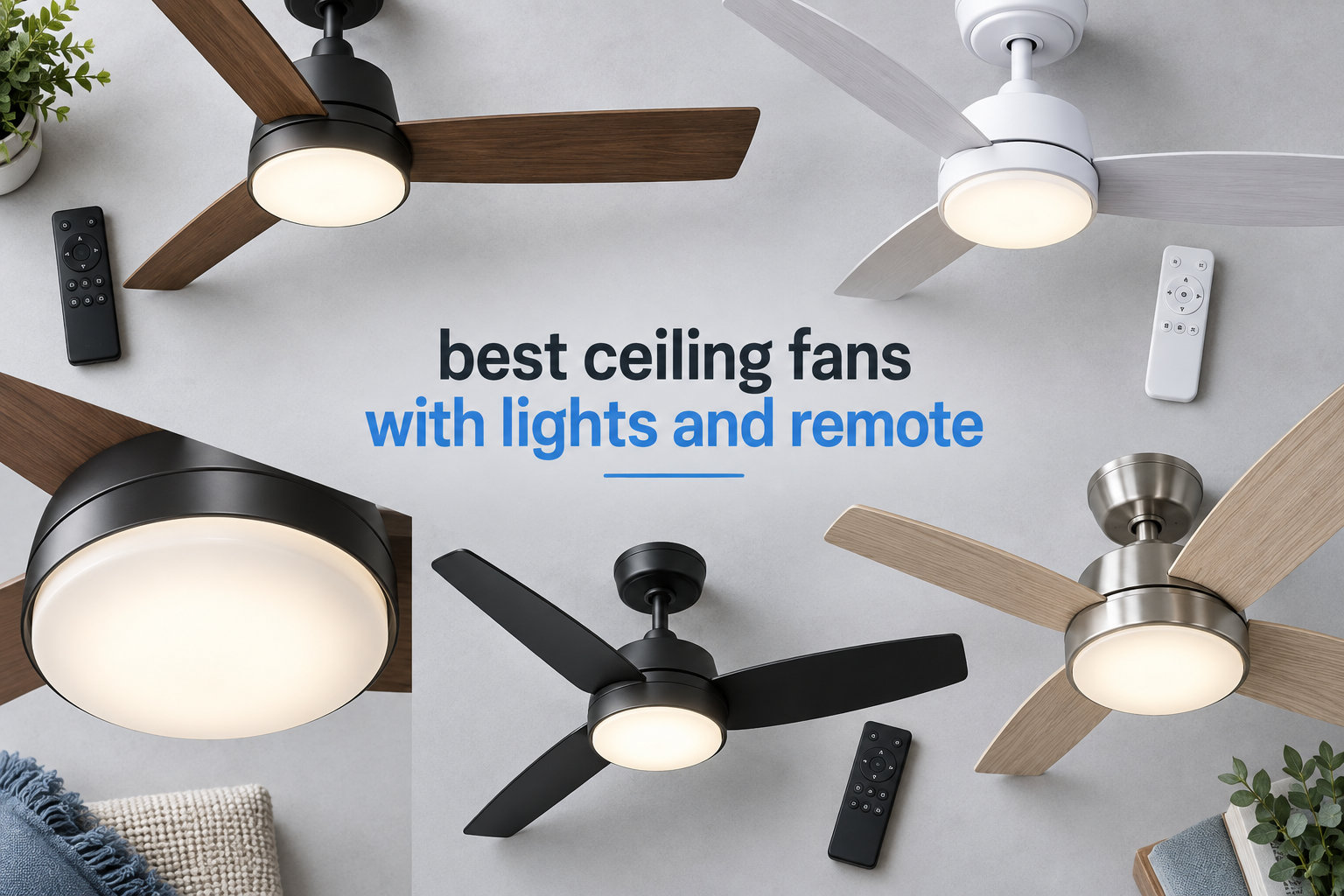 best ceiling fans with lights and remote