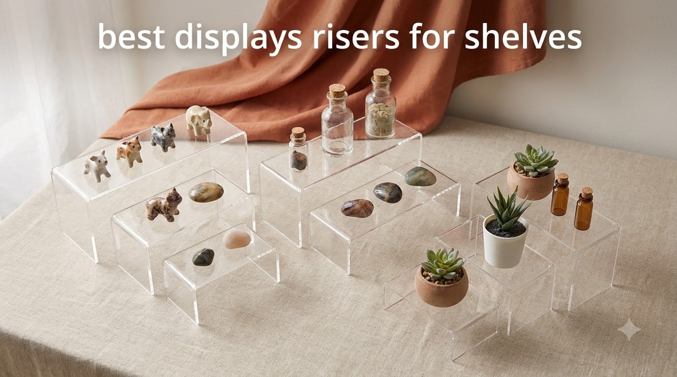 best displays risers for shelves