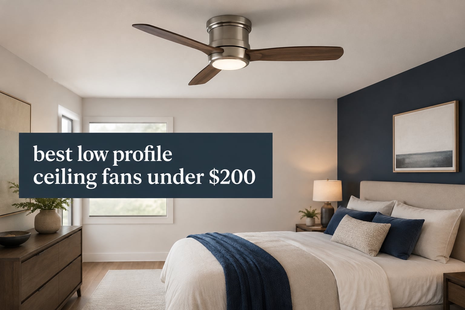 best low profile ceiling fans under $200