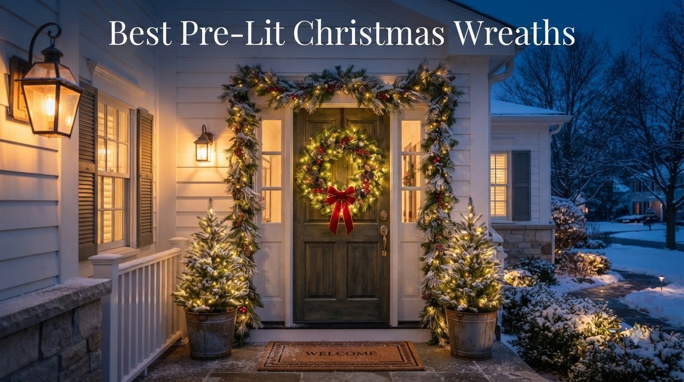 Best Pre-Lit Christmas Wreaths